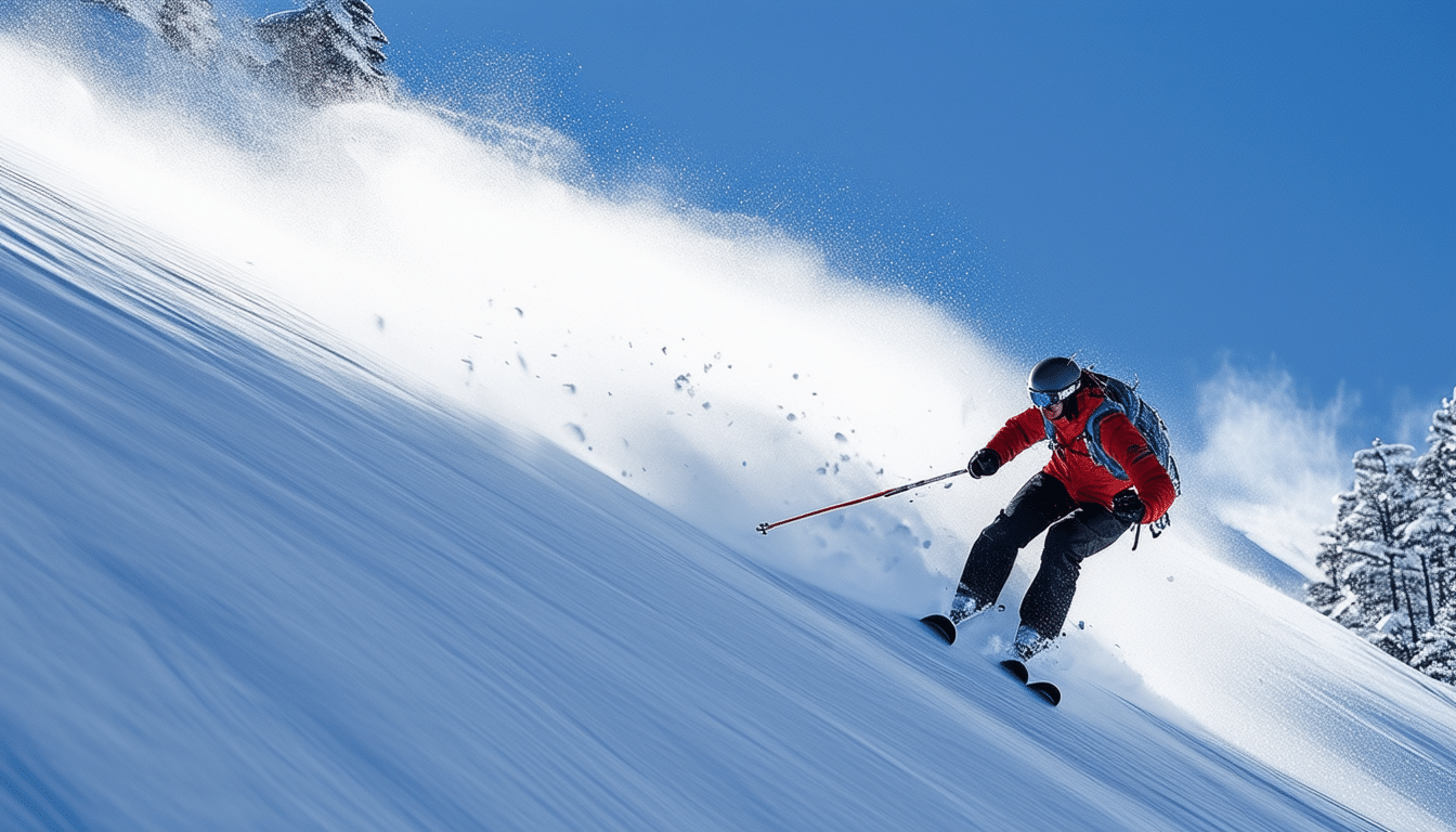 scopri la massima velocità di discesa che uno sciatore può raggiungere quando scende su pendii innevati.